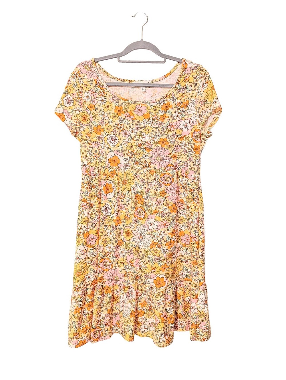 Floral Scoop Neck Dress by Planet Gold
